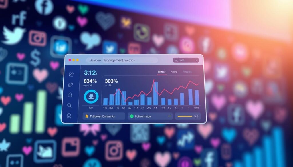 Métricas de engajamento em redes sociais