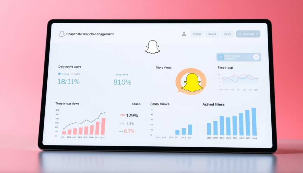 Métricas de engajamento no Snapchat