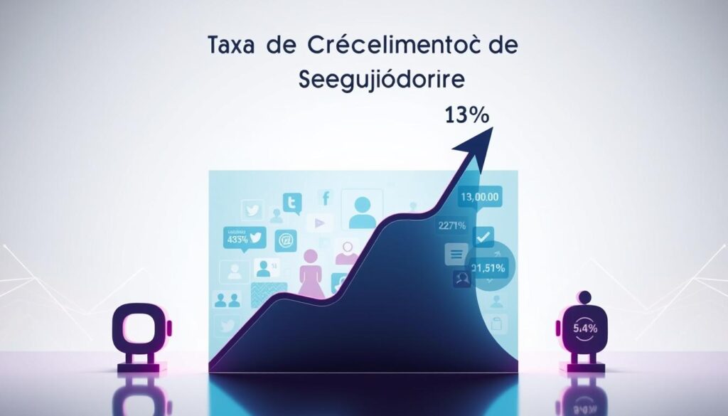 Taxa de Crescimento de Seguidores