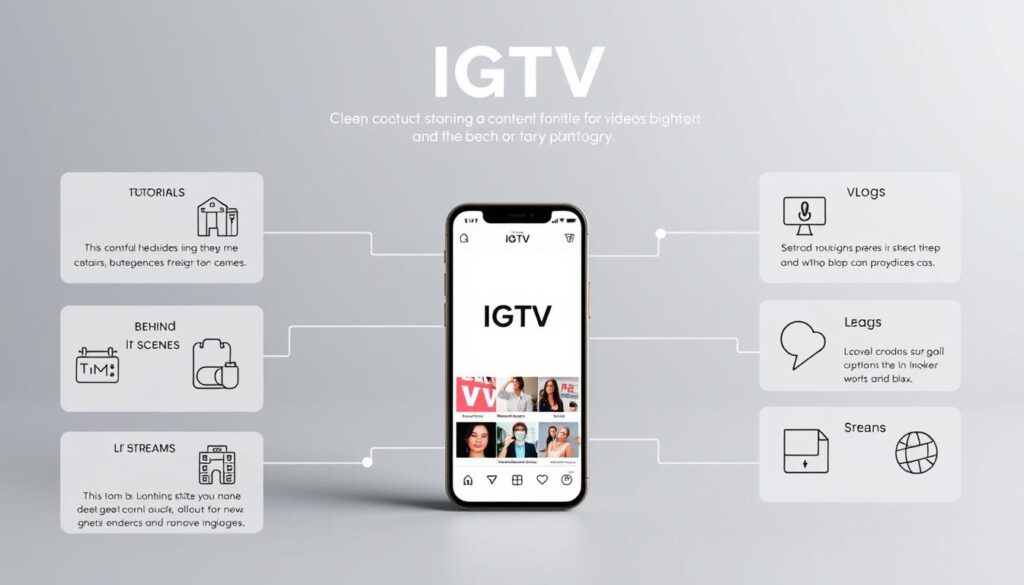 Tipos de conteúdo no IGTV