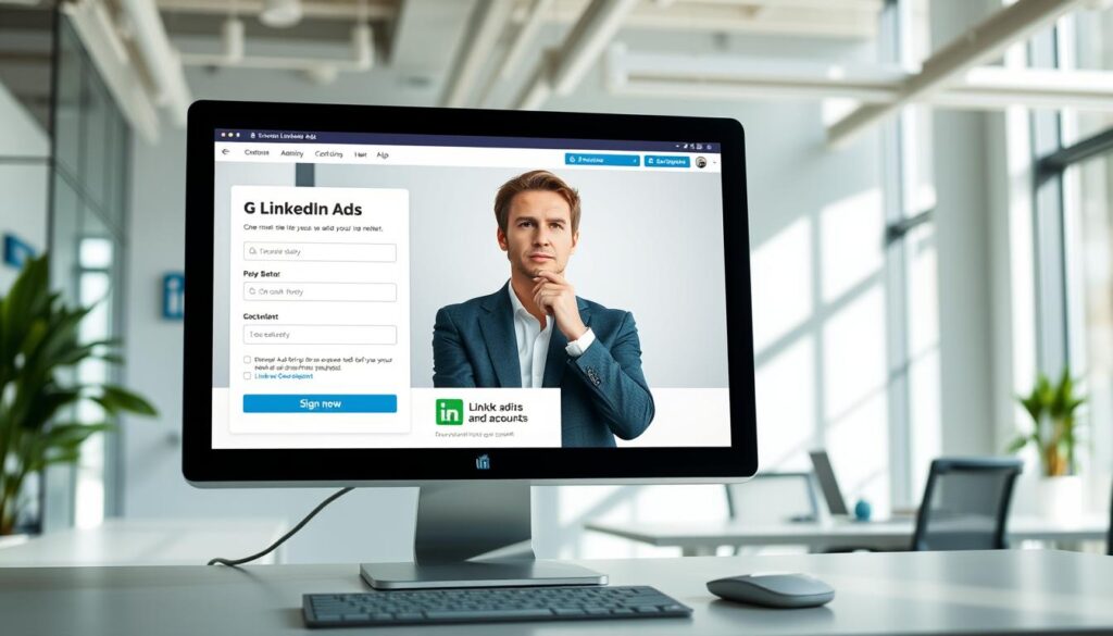 criar conta LinkedIn Ads