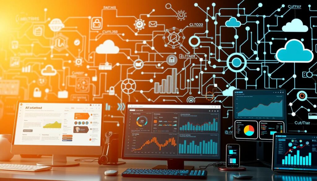 ferramentas de IA em automação de marketing e análise de dados