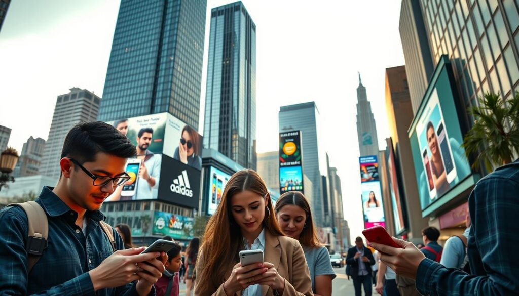 marketing em redes sociais móveis