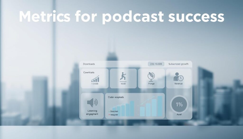 métricas de sucesso do podcast