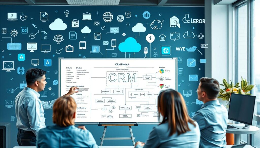 planejamento de implementação de CRM