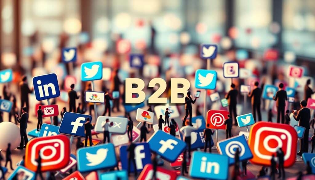 redes sociais no marketing B2B