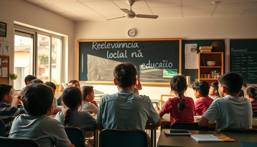 relevância local na educação