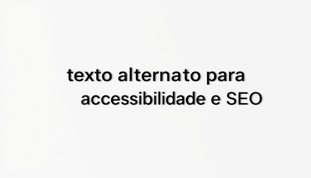 texto alternativo para acessibilidade e SEO