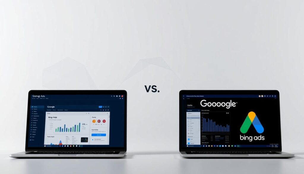 comparação Bing Ads e Google Ads