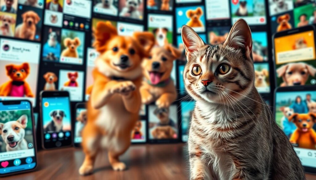 redes sociais para pets